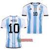 Oficiální Fotbalový Dres Argentina 3 Star Messi 10 Domácí Mistrovství Světa 2022 pro Muži